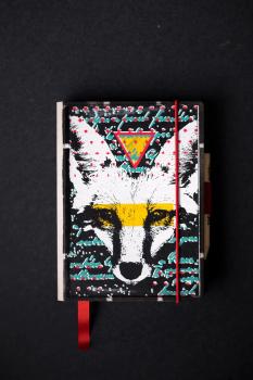 LONDON FOX - Notizbuch (mini) - aus Recycling-Papier von Deafmessanger